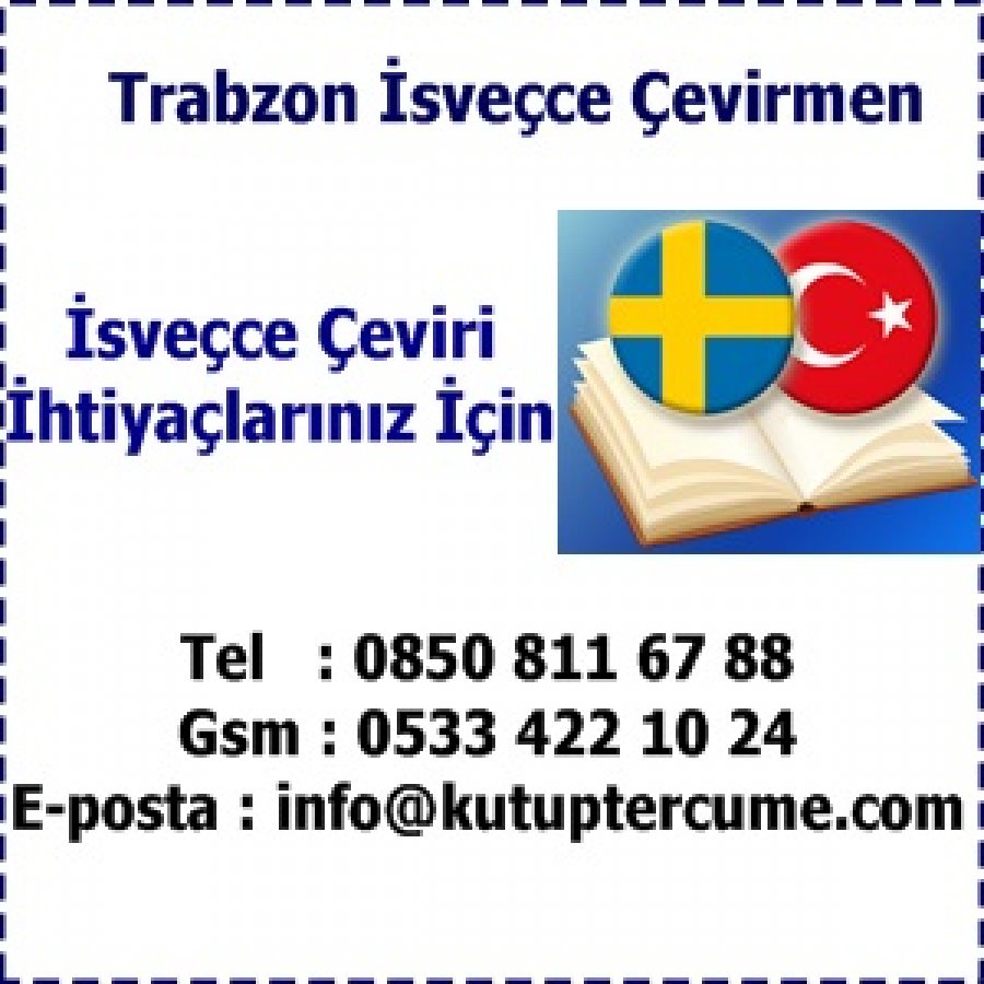 İsveçce Çevirmenlik Trabzon