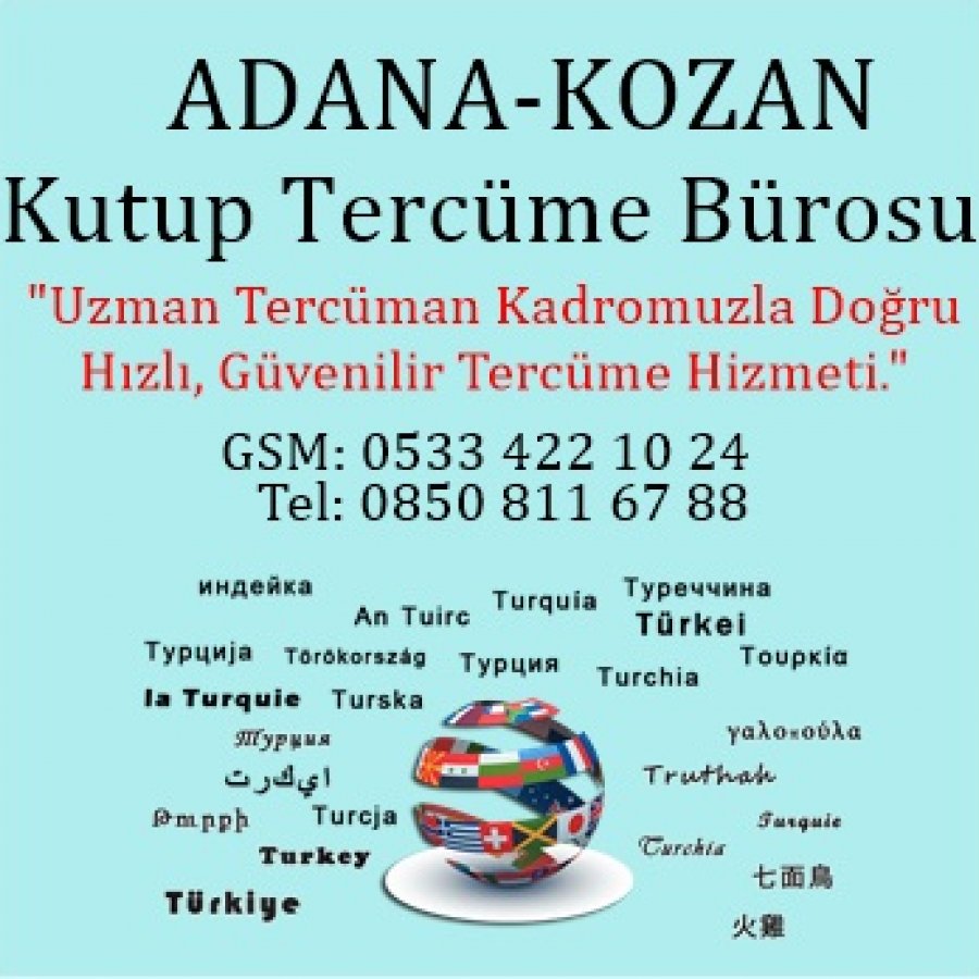 Kozan Tercüme Bürosu Adana