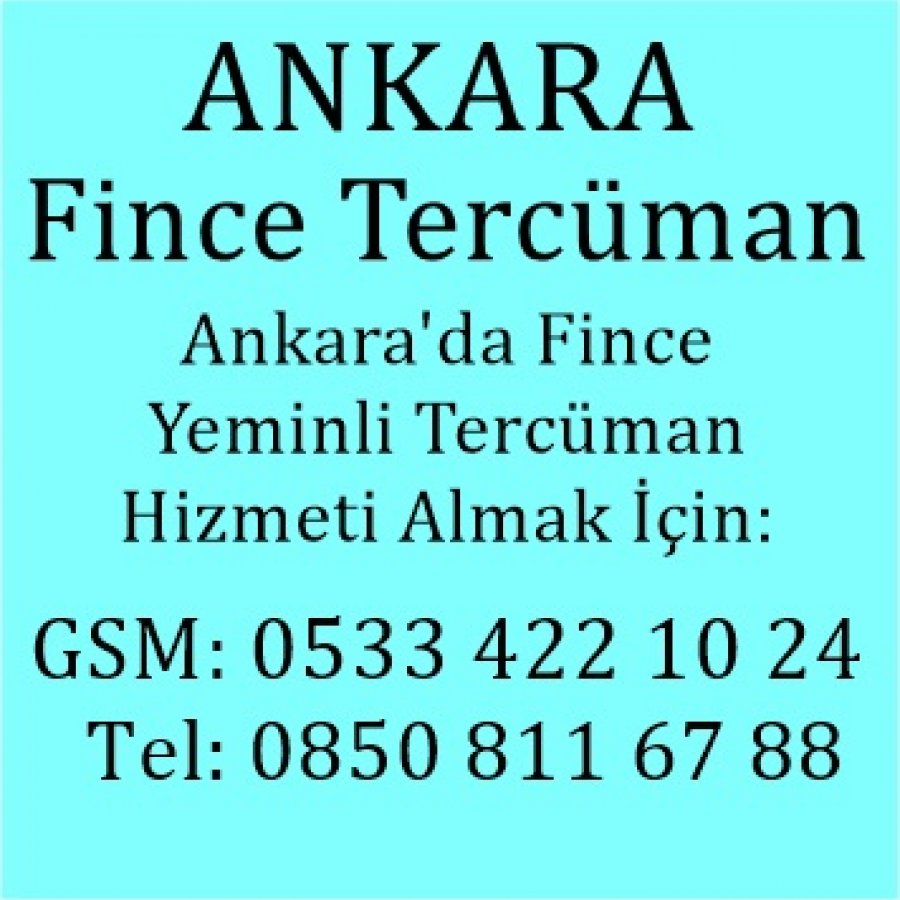 Fince Çevirmen Ankara