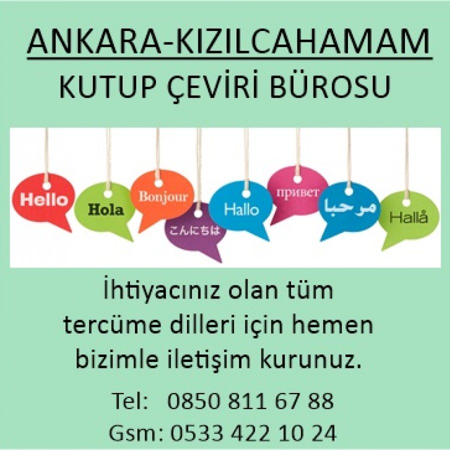 Kızılcahamam Tercüme Ofisi