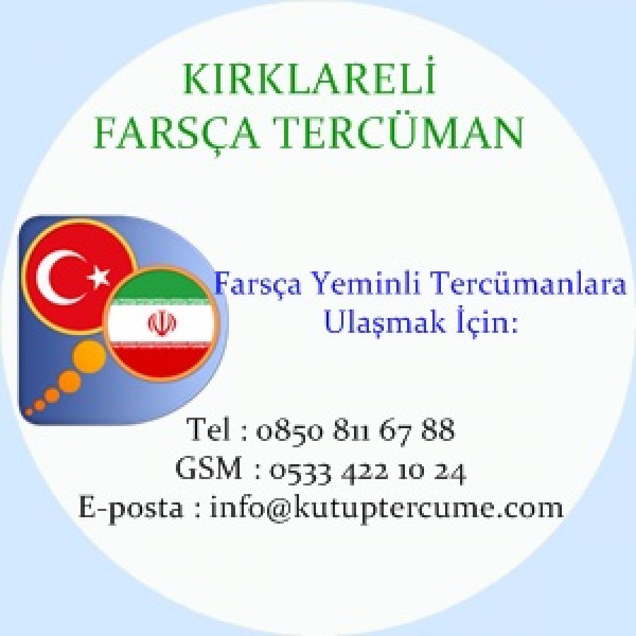 Farsça Çevirmenlik Kırklareli
