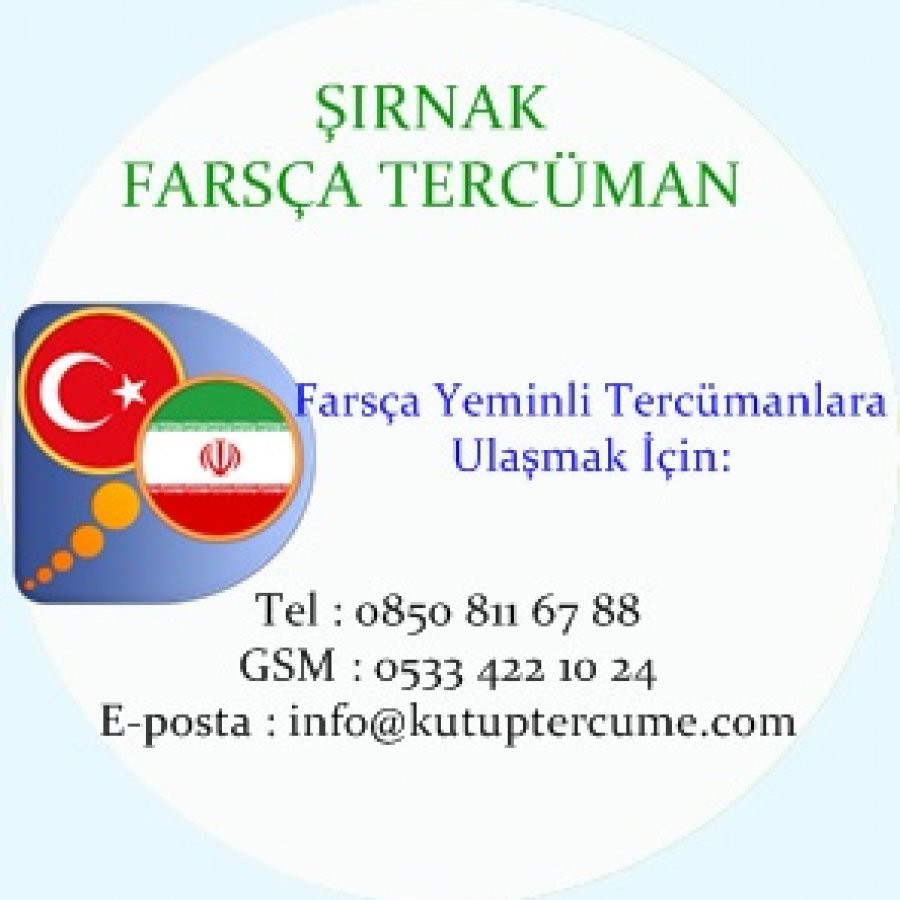 Farsça Çevirmenlik Şırnak