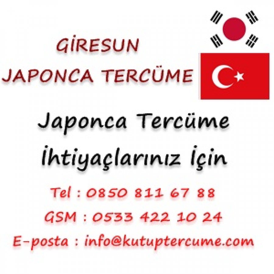 Japonca Tercümanlık Hizmetleri Giresun