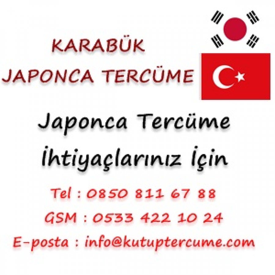 Japonca Tercümanlık Hizmetleri Karabük