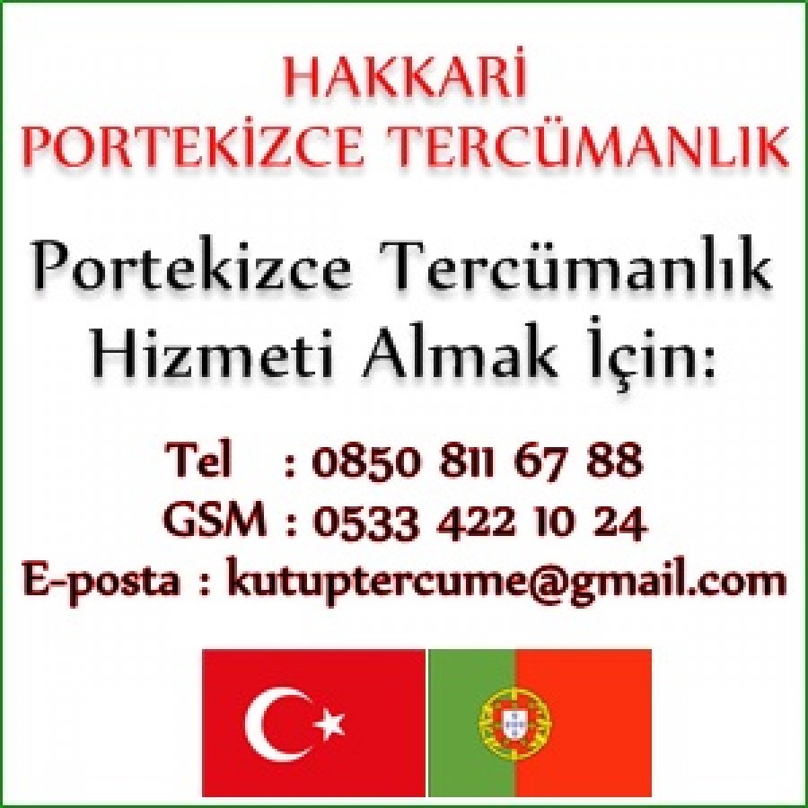 Yeminli Portekizce Çevirmen Hakkari