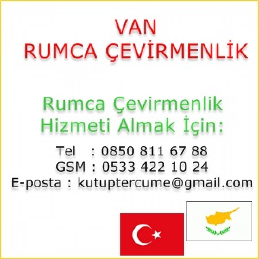 Rumca Yeminli Çevirmenlik Hizmetleri Van