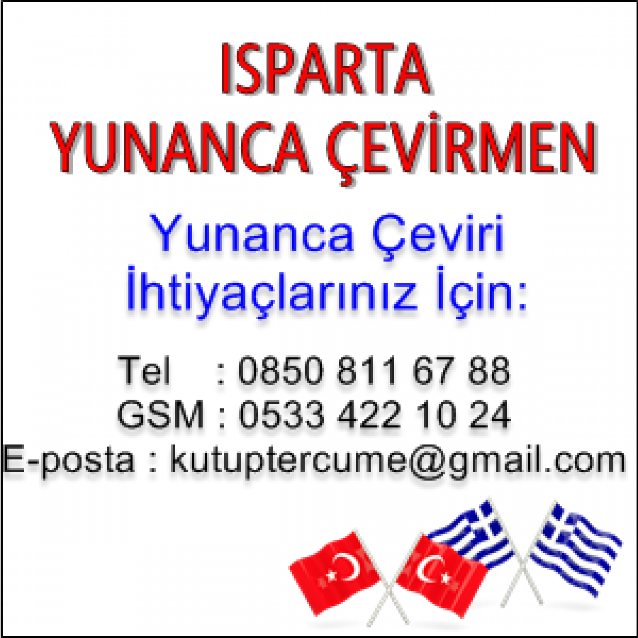 Yunanca Yeminli Tercüme Isparta