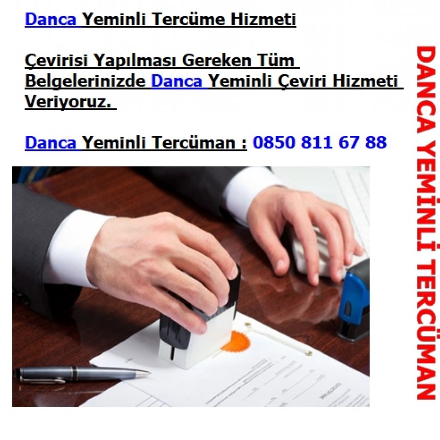 Danca Yeminli Tercümeler 