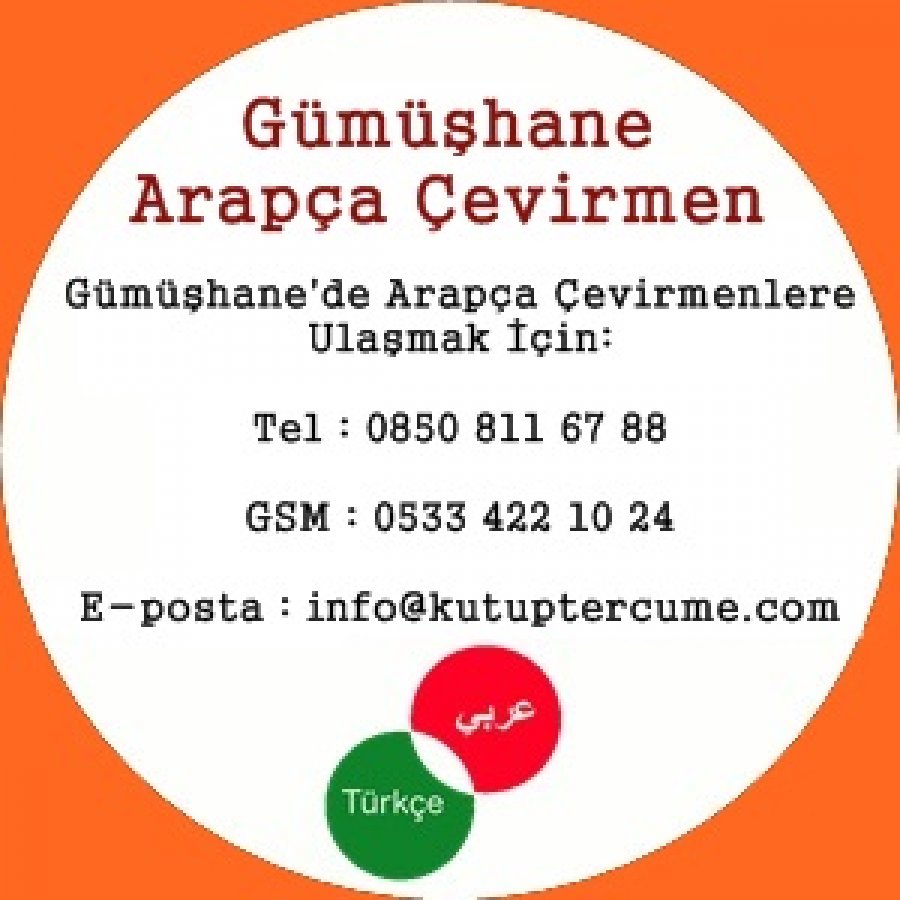 Gümüşhane Arapça Çeviri Dil Hizmeti