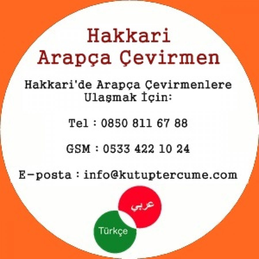 Hakkari Arapça Çeviri Dil Hizmeti