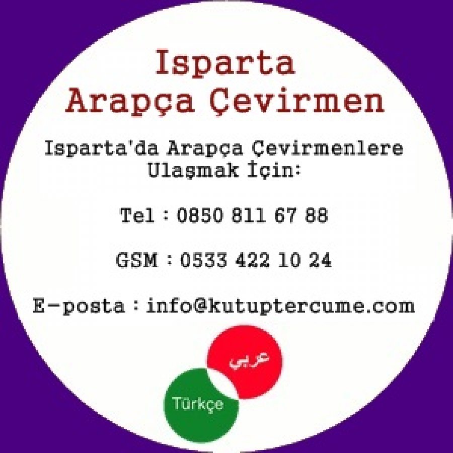 Isparta Arapça Çeviri Dil Hizmeti