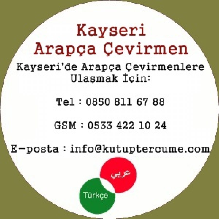 Kayseri Arapça Çeviri Dil Hizmeti