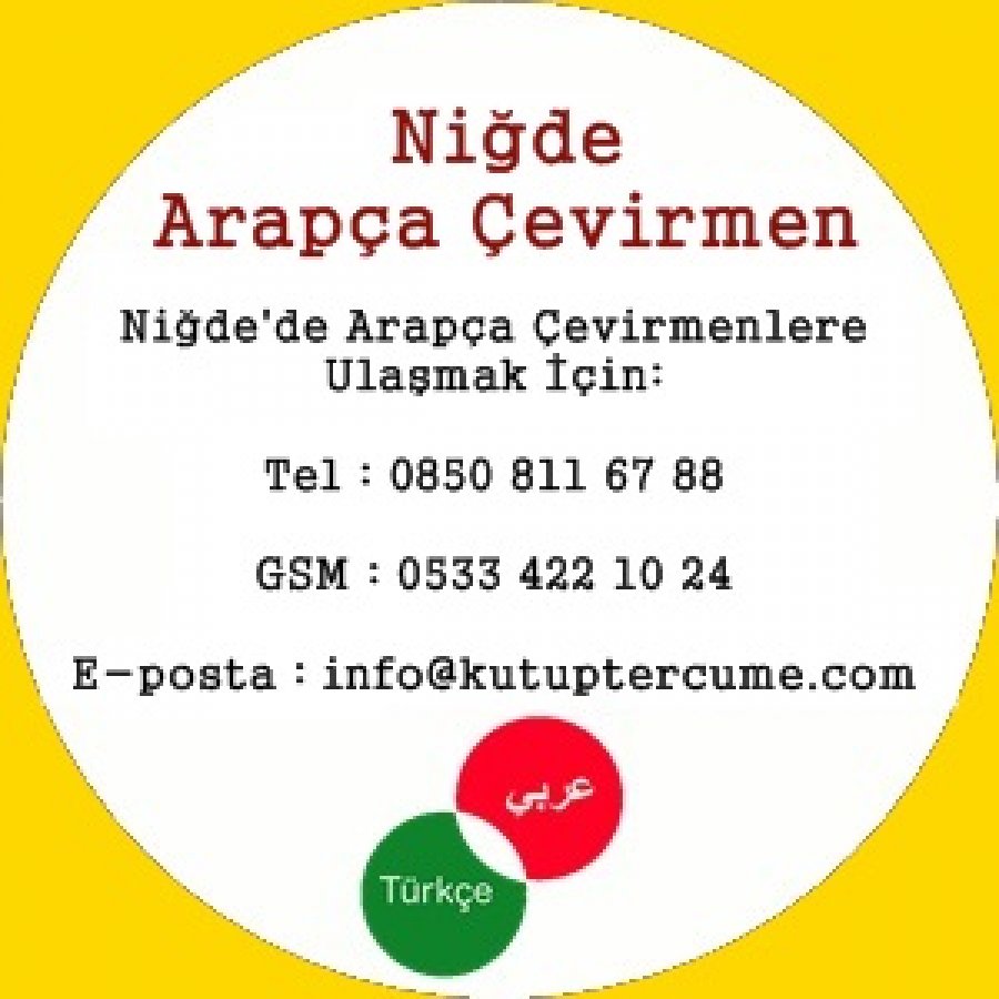Niğde Arapça Çeviri Dil Hizmeti