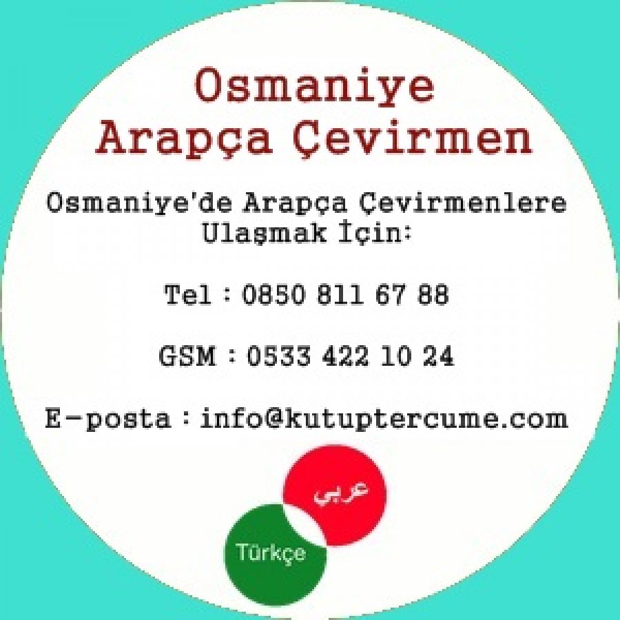 Osmaniye Arapça Çeviri Dil Hizmeti