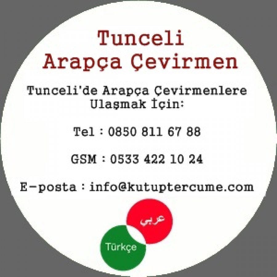 Tunceli Arapça Çeviri Dil Hizmeti