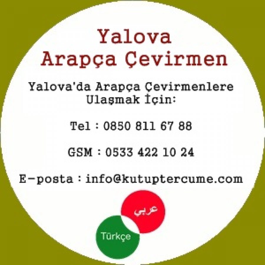 Yalova Arapça Çeviri Dil Hizmeti