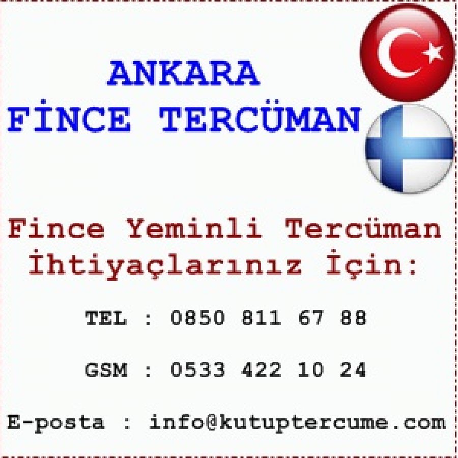 Ankara Çeviri Fince Tercümanlık