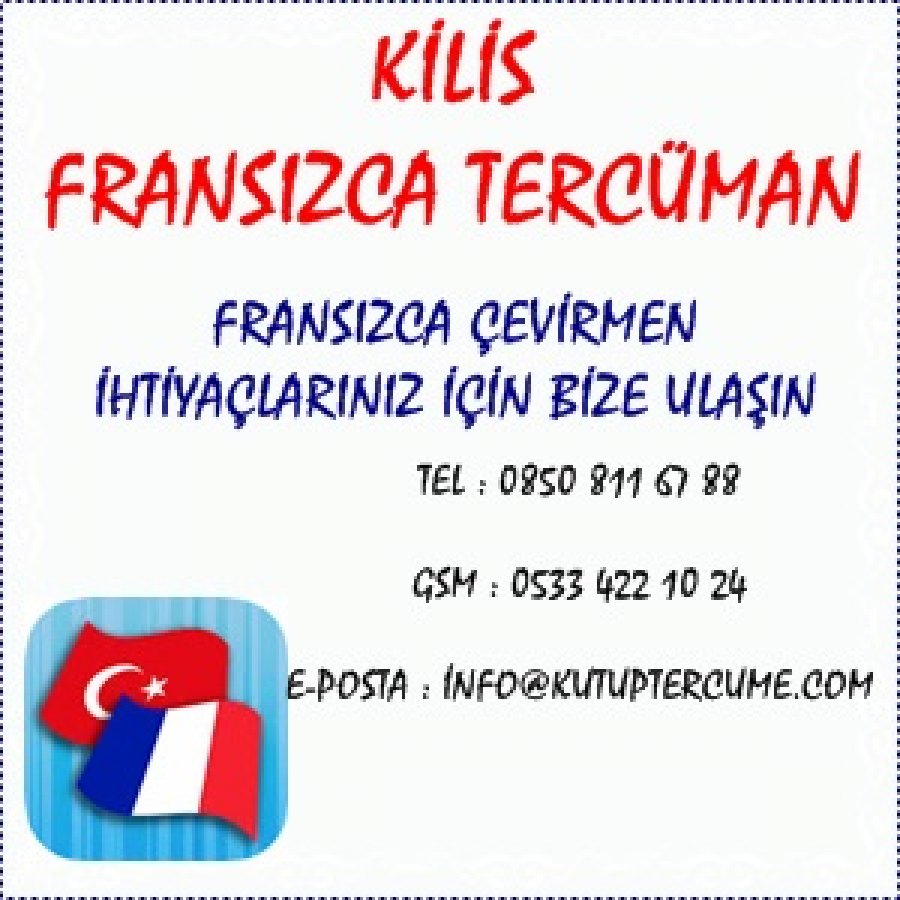 Fransızca Çeviri Hizmeti Kilis