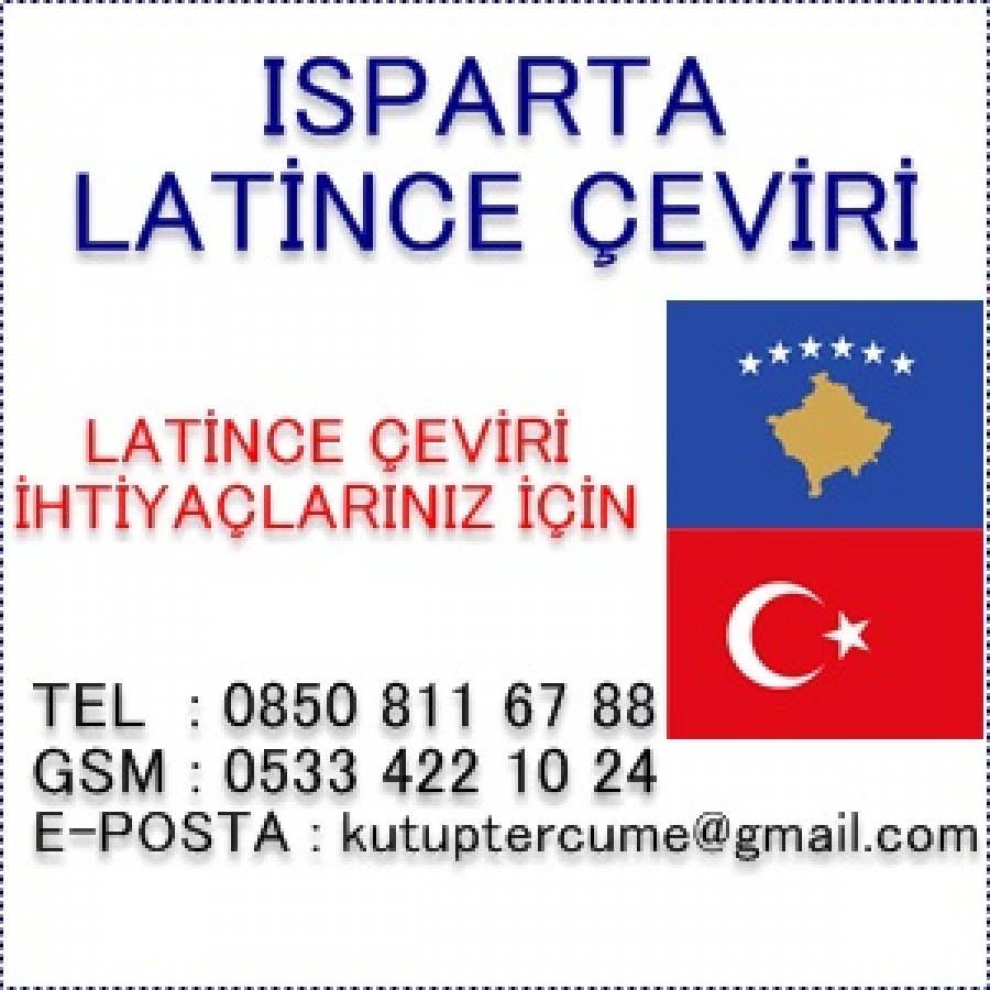 Latince Çeviri Hizmetleri Isparta