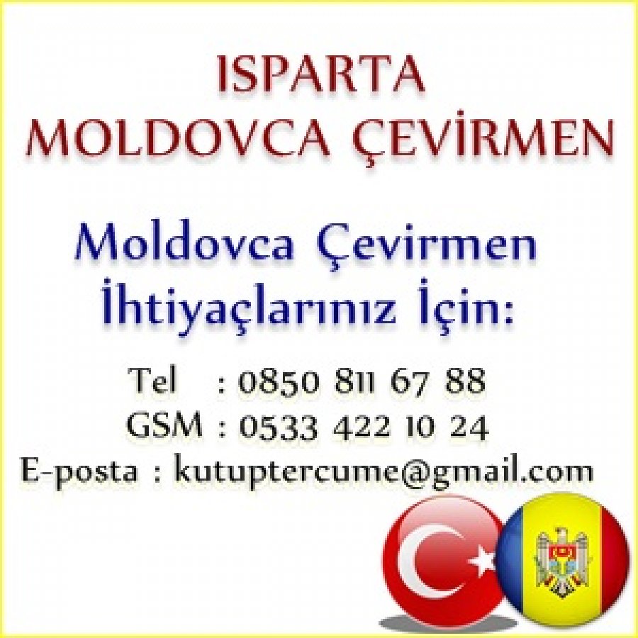 Moldovca Isparta Tercümanlık Hizmetleri