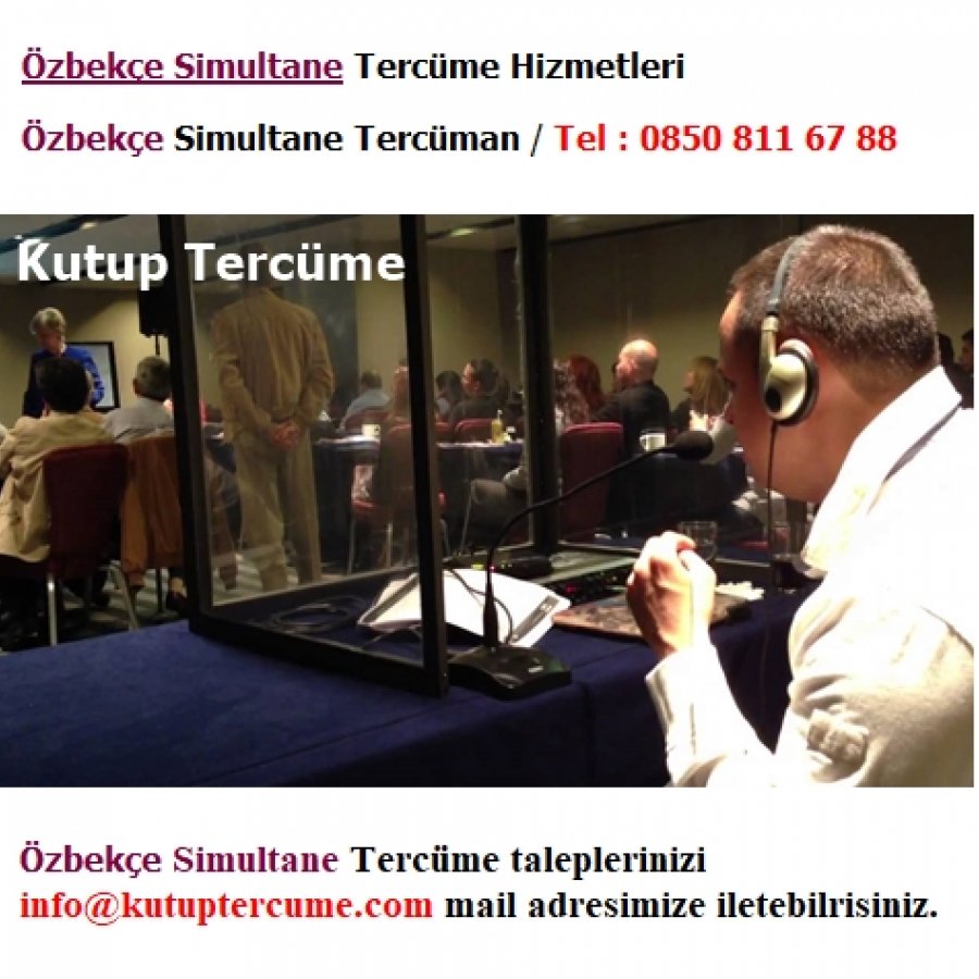 Özbekçe Simultane Tercüme