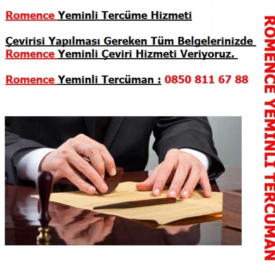 Romence Yeminli Çeviri Hizmeti