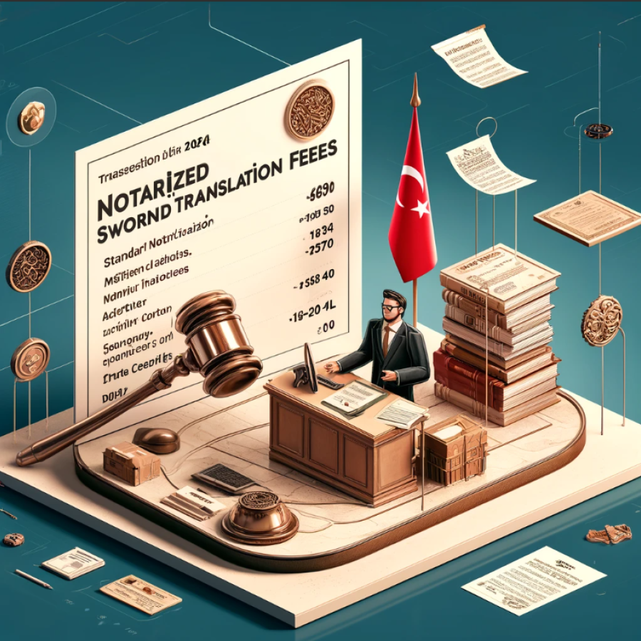 2024 Yılı Noter Onaylı Yeminli Tercüme Ücretleri