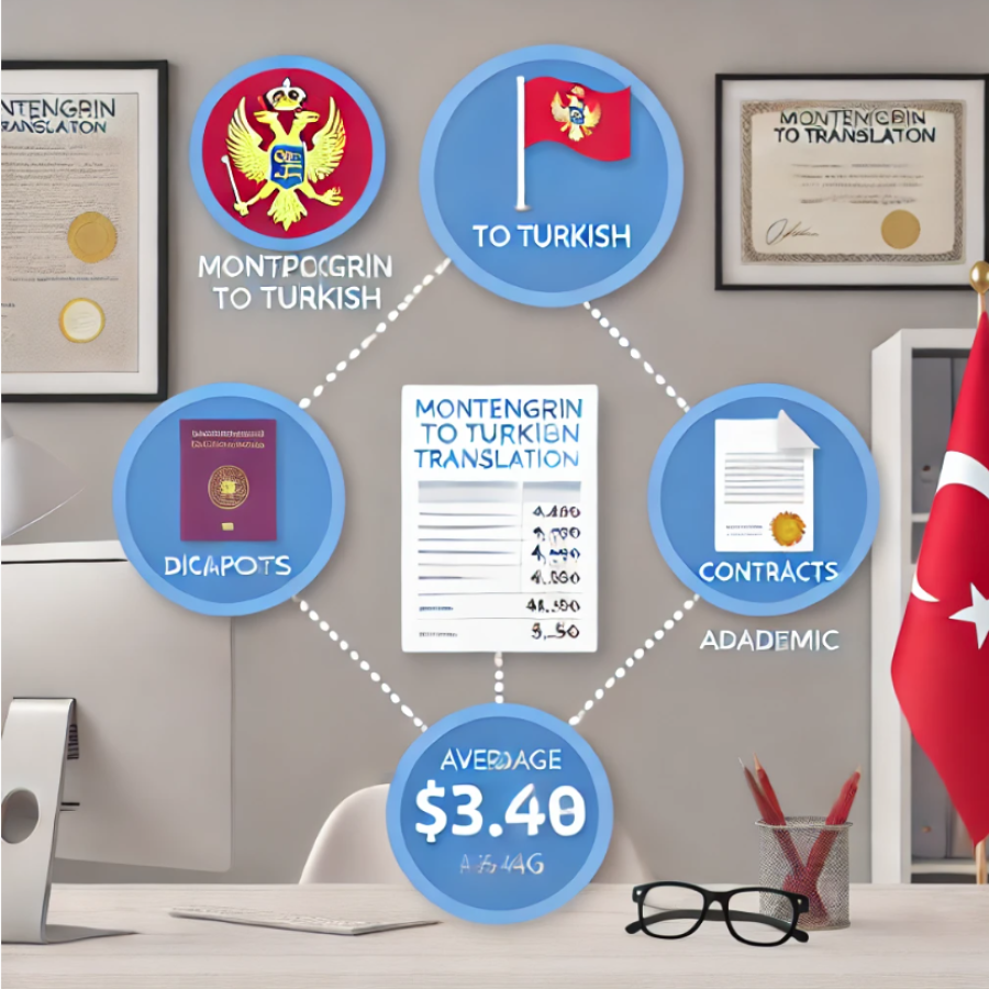 Karadağca Çeviri Fiyatı